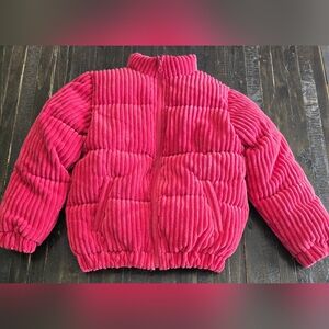 Forever 21 Kids Corduroy Puffer Jacket Girls Size 9/10